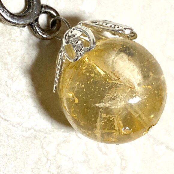 2/$20, Natural Yellow Citrine Necklace, Genuine Gemstone Cord Necklace - Picture 10 of 13